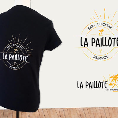 Création d’un logo et de T-shirts pour La Paillote