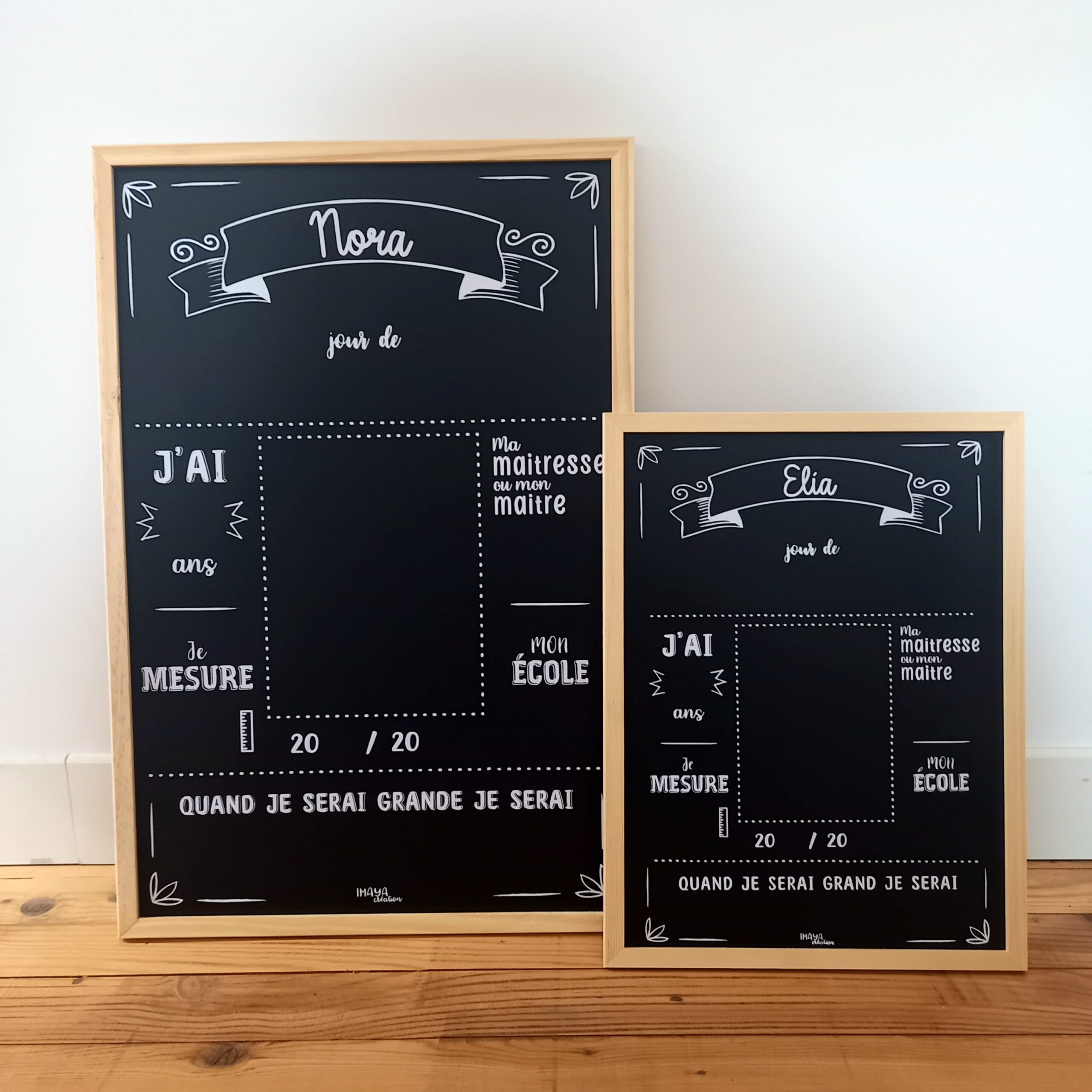 tableau ardoise a personnaliser rentree scolaire