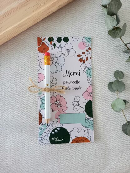 CARTE & CRAYON MERCI FLEURS – Image 3