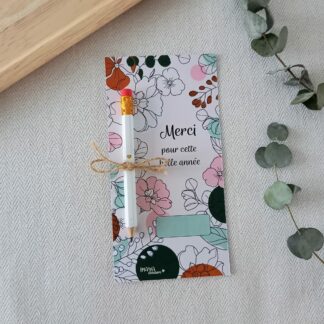 CARTE & CRAYON MERCI FLEURS