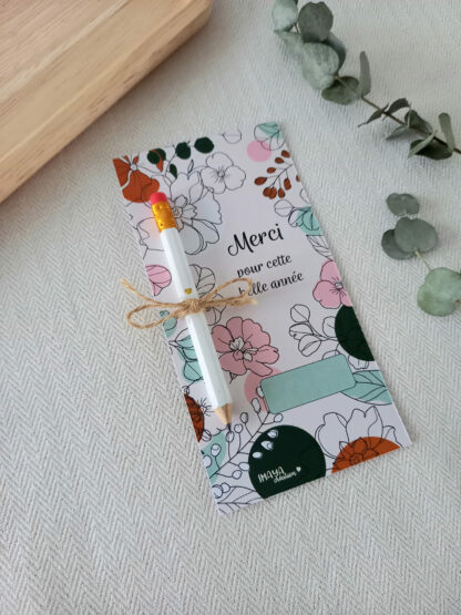 CARTE & CRAYON MERCI FLEURS – Image 2