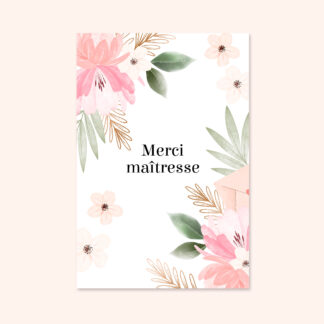 MERCI MAÎTRESSE FLEURS ROSES