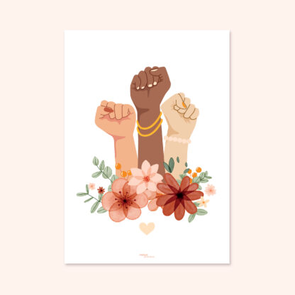 AFFICHE FEMME PUISSANTE