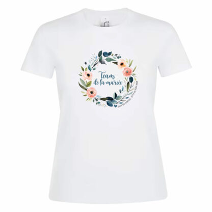 TSHIRT EVJF COURONNE DE FLEURS – Image 2