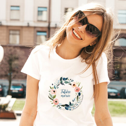 TSHIRT EVJF COURONNE DE FLEURS – Image 3