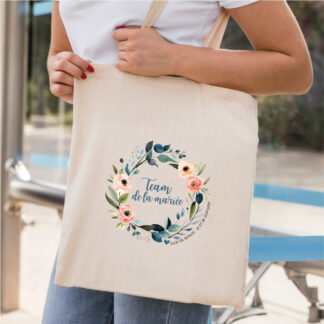 TOTE BAG EVJF COURONNE DE FLEURS