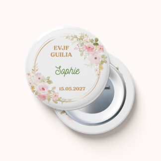 badge aimant miroir décapsuleur evjf evg motifs fleurs