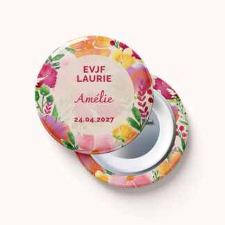 badge aimant miroir décapsuleur evjf evg motifs fleurs