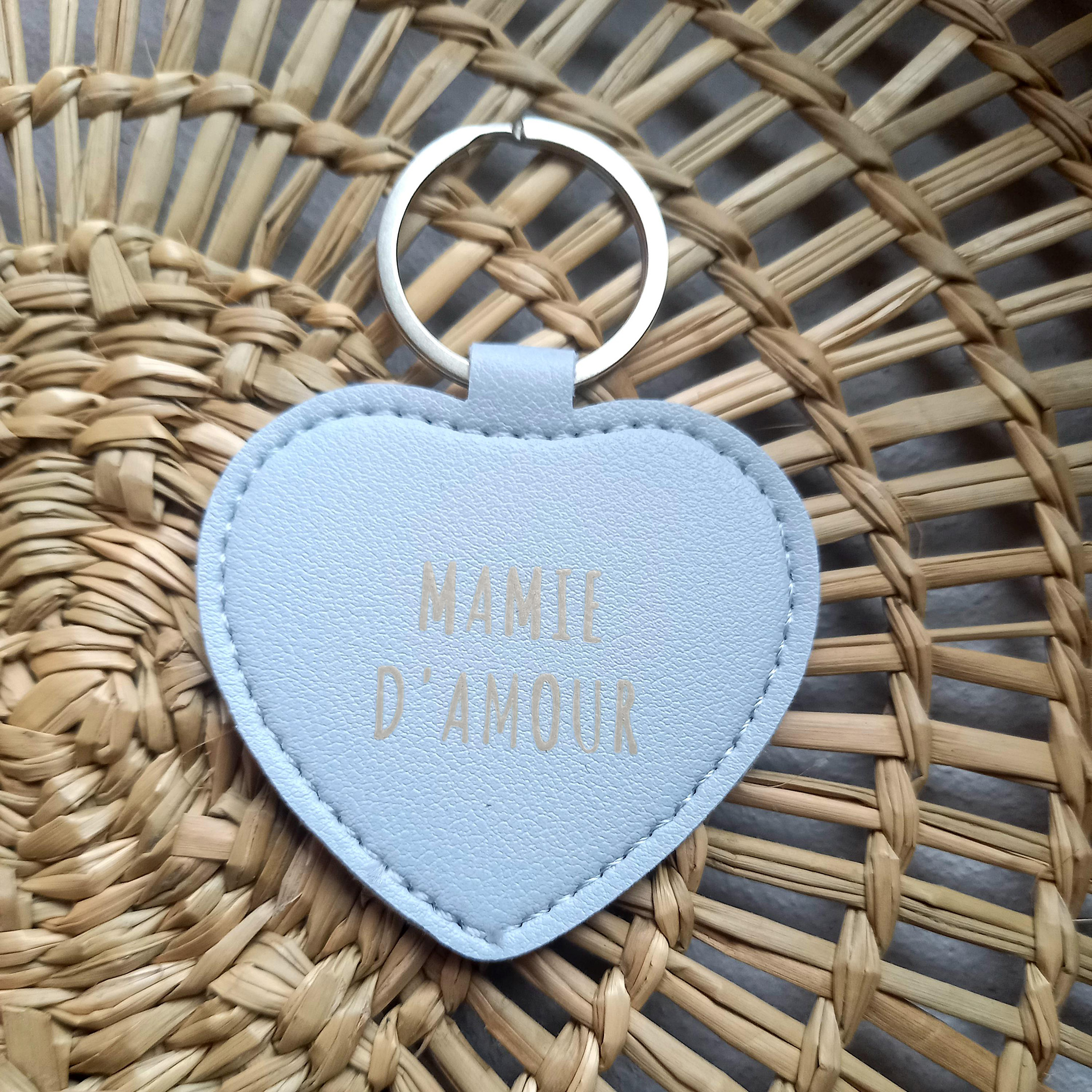 PORTE-CLÉS COEUR ARGENT – Image 5