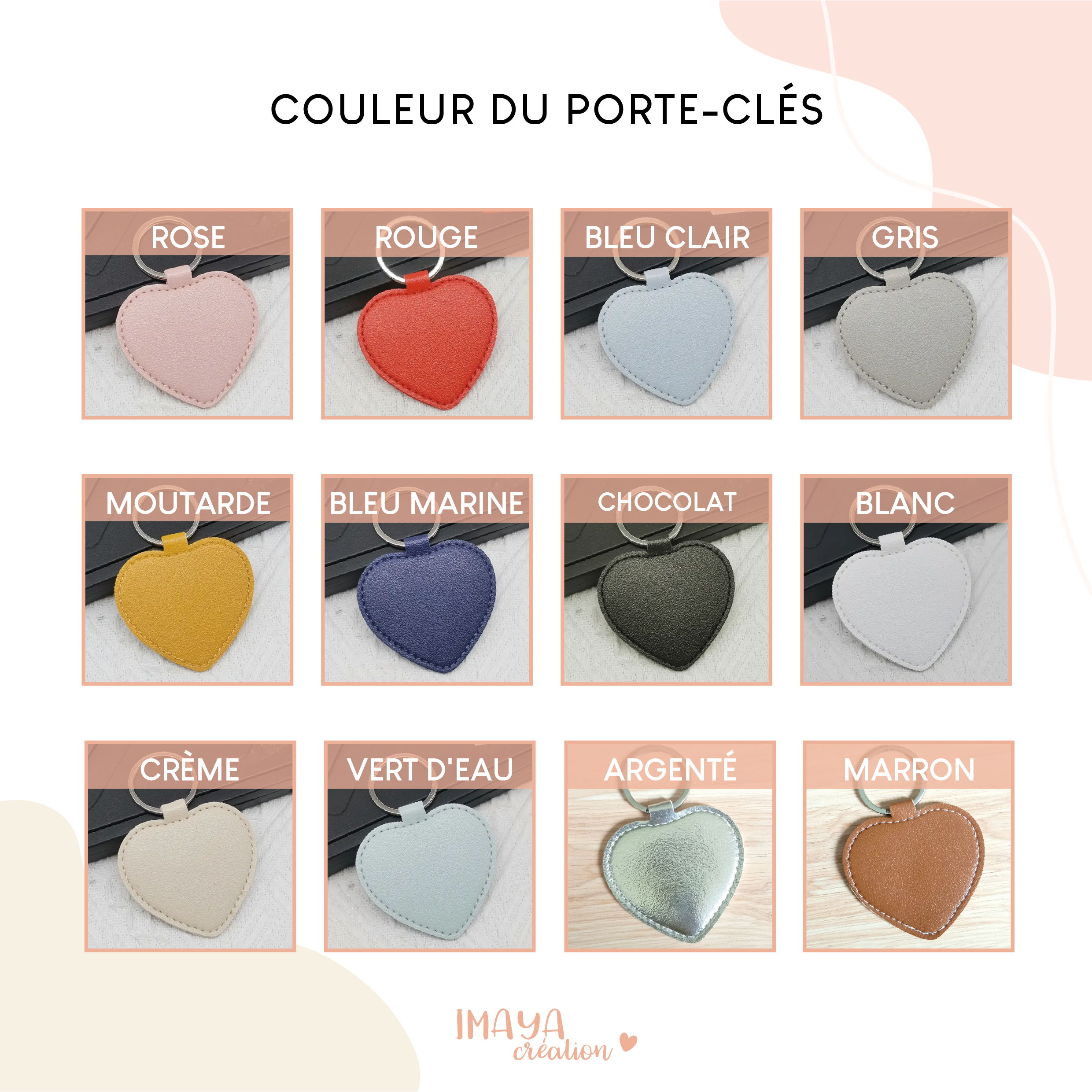 PORTE-CLÉS COEUR ARGENT – Image 6